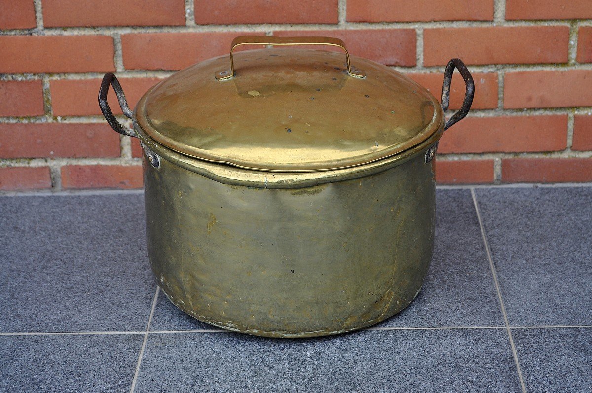 Cauldron - Brass Pot - XVIIIth