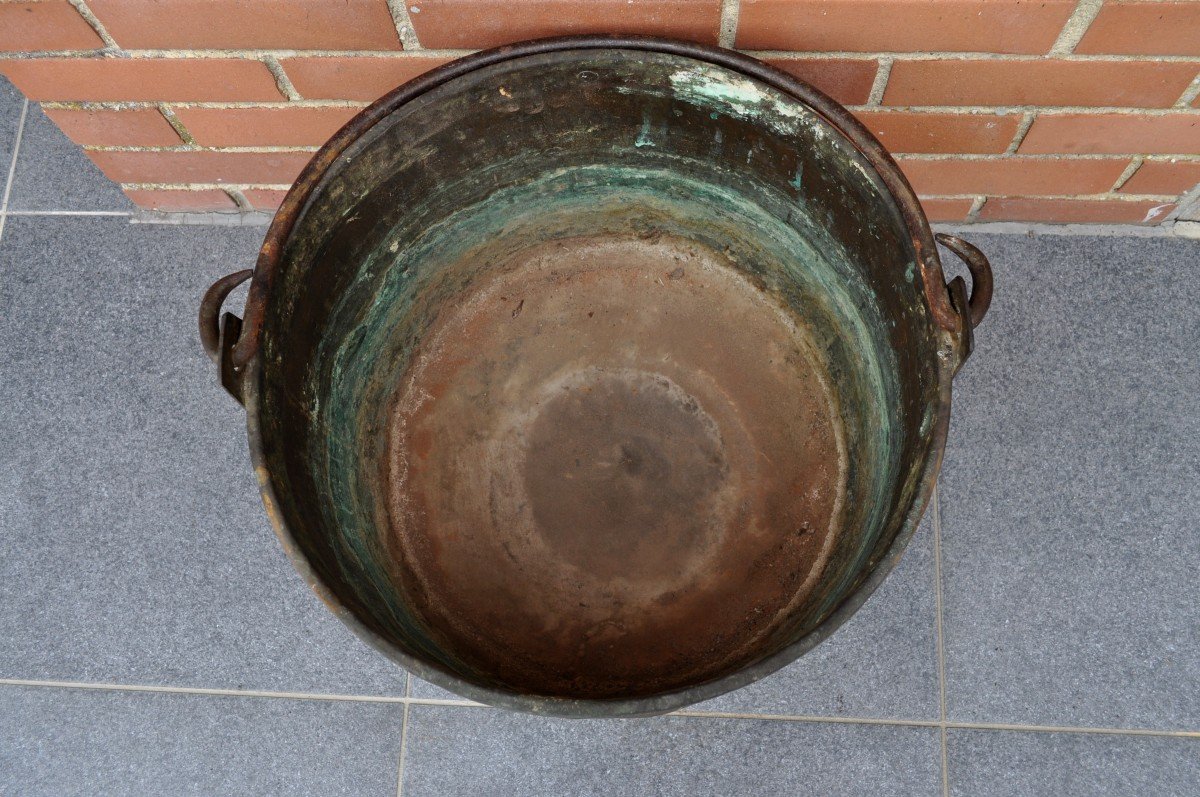 Large Cauldron In Red Copper - France - XVIIIth-photo-2