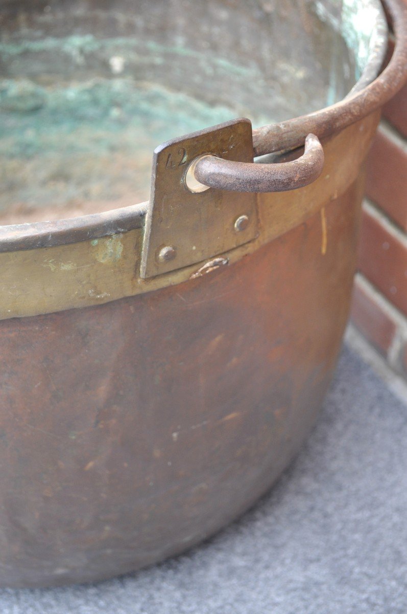 Large Cauldron In Red Copper - France - XVIIIth-photo-3