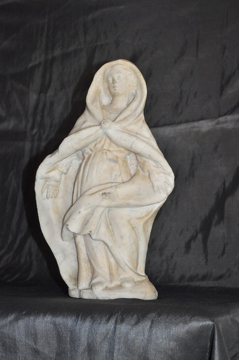 Sculpture - Statue en Marbre - France XVIIIème Siècle-photo-2