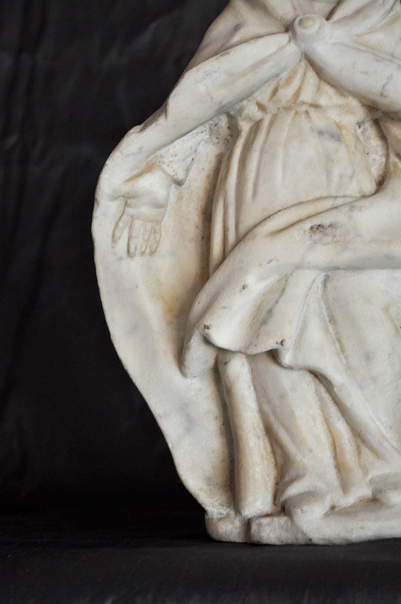 Sculpture - Marble Statue - France XVIIIth Century-photo-4