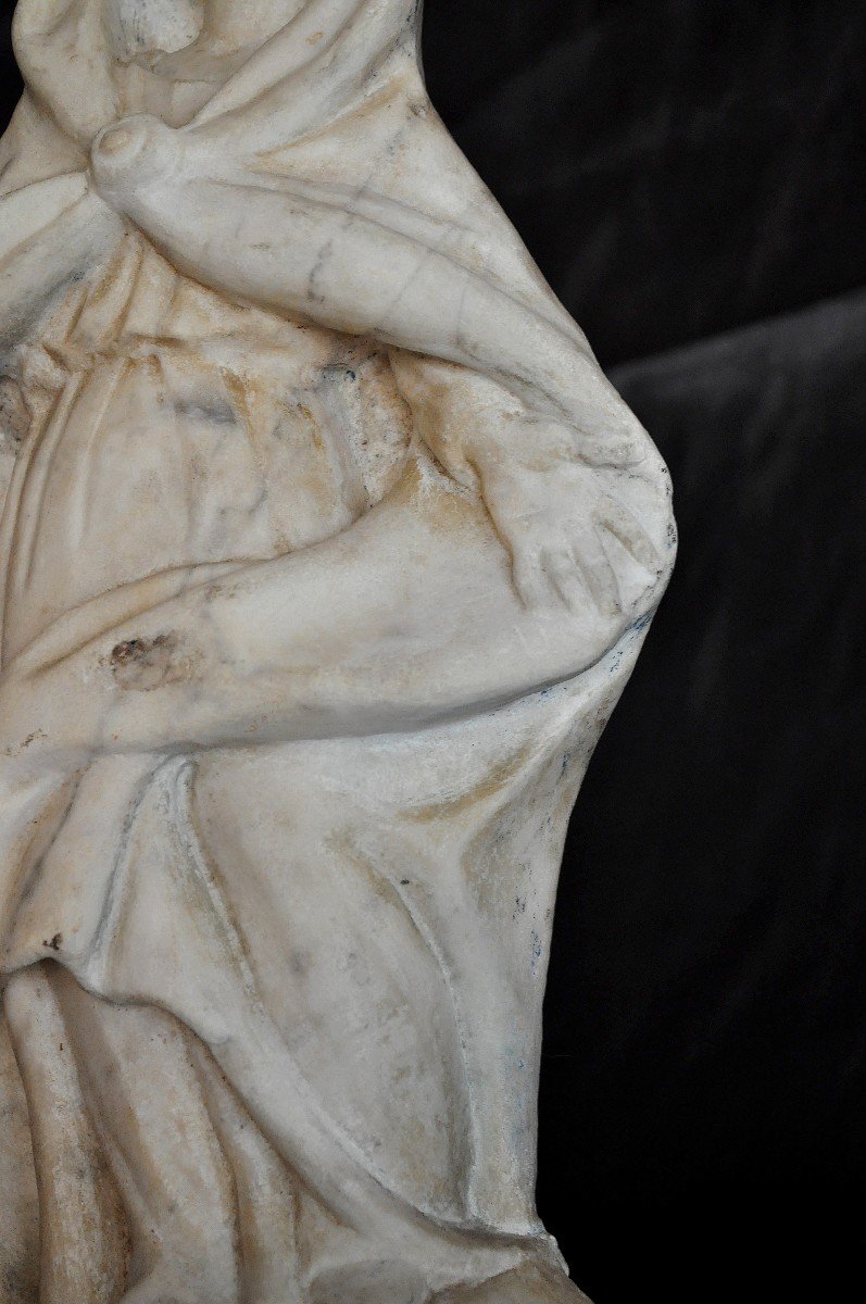 Sculpture - Marble Statue - France XVIIIth Century-photo-1