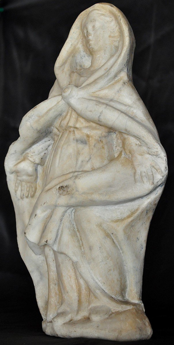 Sculpture - Marble Statue - France XVIIIth Century-photo-2