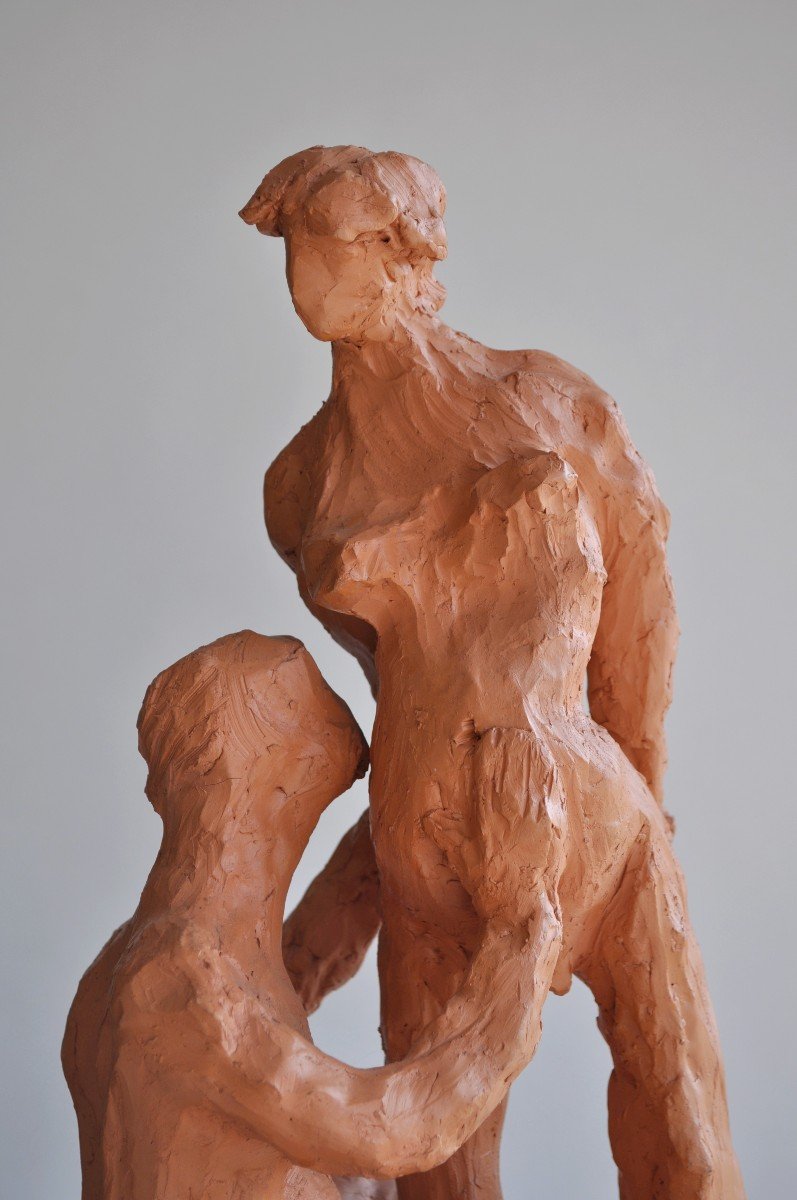 Silviane Leger 1935-2012 - La Maternité - Sculpture - Terre cuite-photo-2