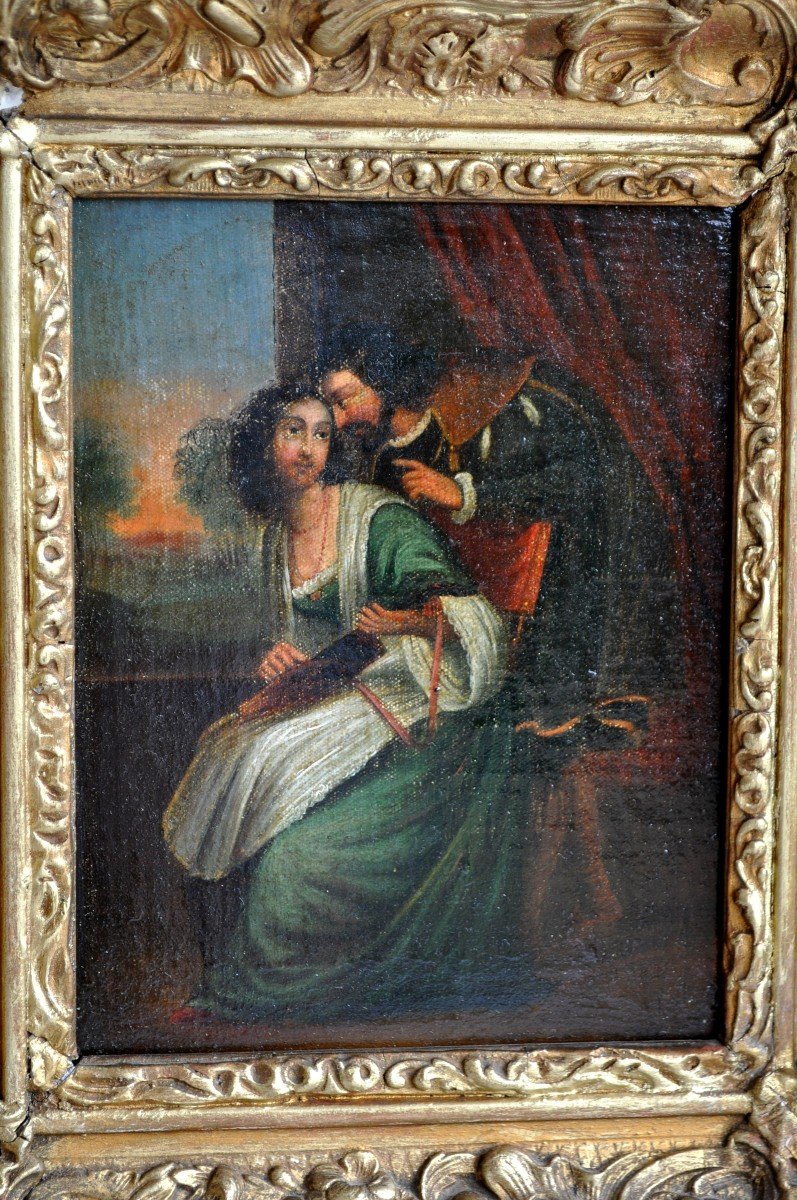 Tableau - Huile Sur Panneau - Ecole Romantique - XIXème-photo-4