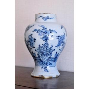 Earthenware Pot From Delft Early Eighteenth