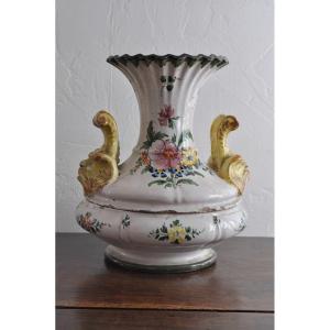 Centerpiece In Italian Earthenware - Imola - XIXth