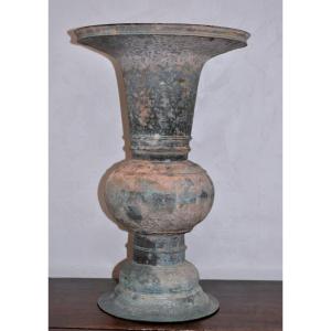 Sculpture Asiatique - Vase Type "gu"