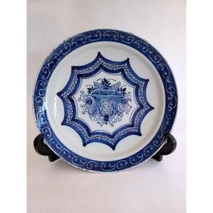 1 Delft Earthenware Plate - Eighteenth Century