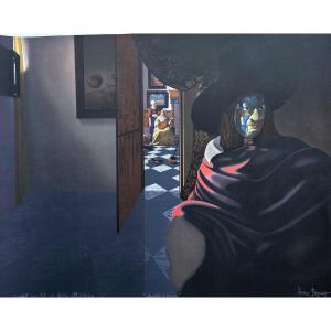 Xavier Degans (1949-) - Titled And Dedicated Lithograph