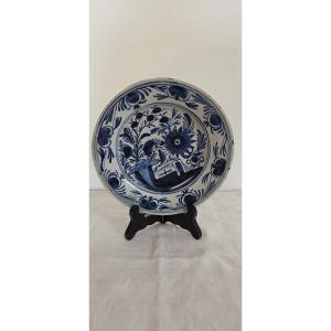 Delft Earthenware Plate - 18th Century