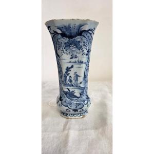 Delftware Trumpet Vase - 18th Century