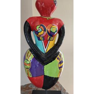 DEESSE - Sculpture féminine XXème siècle