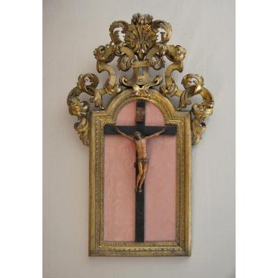Crucifix - Christ In Boxwood - France 18th