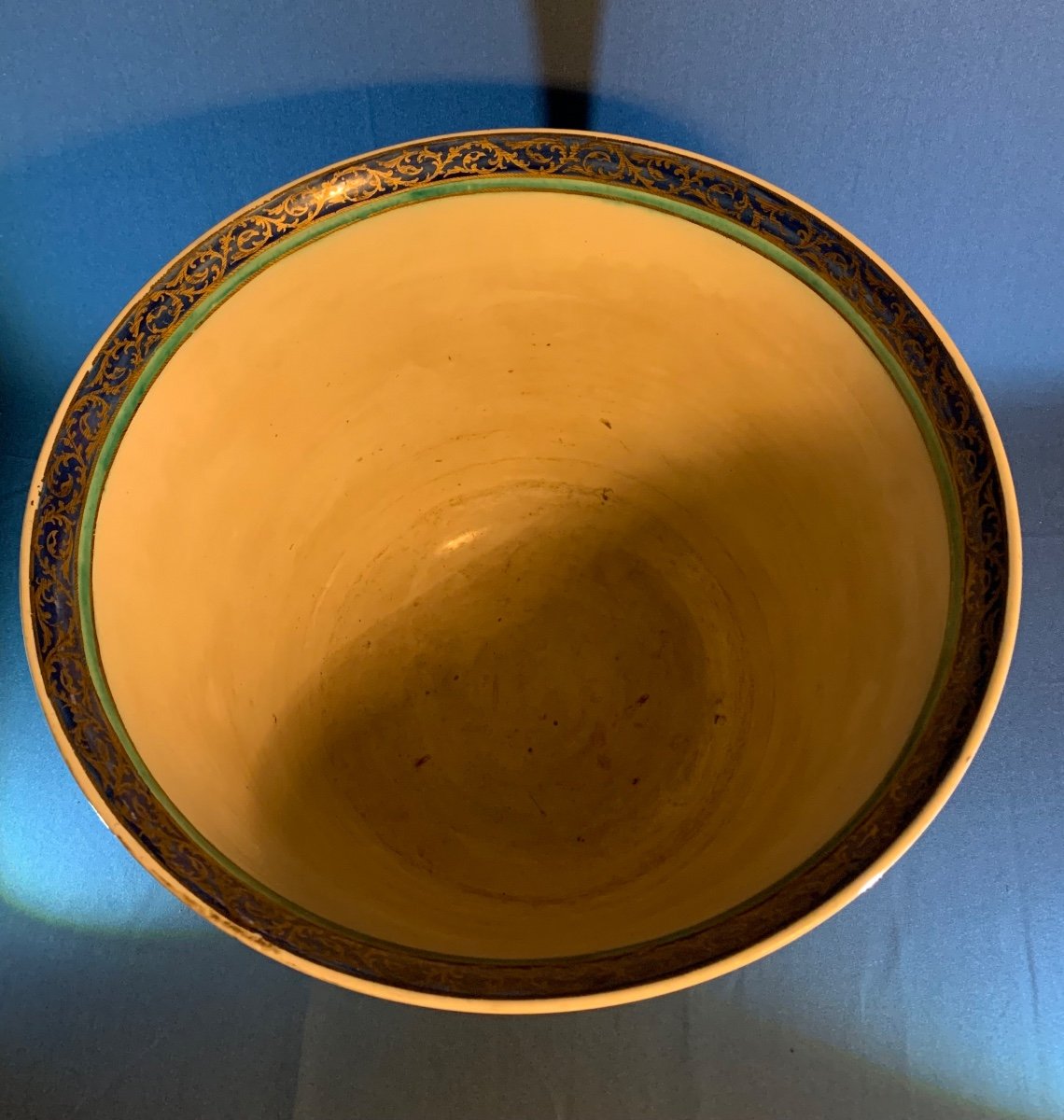 “edmé Samson & Cie 1810-1891” Large Basin With Safavid Decor, France Circa 1870-photo-1