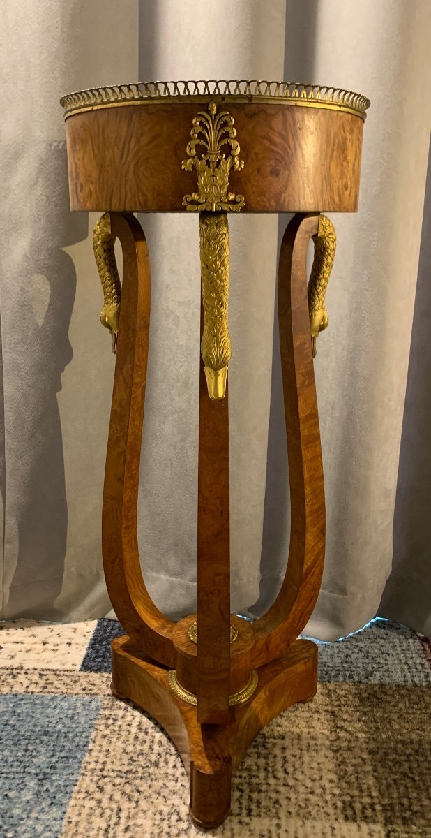 Sublime Sellette En Athénienne D’époque Restauration, France Vers 1820-photo-3