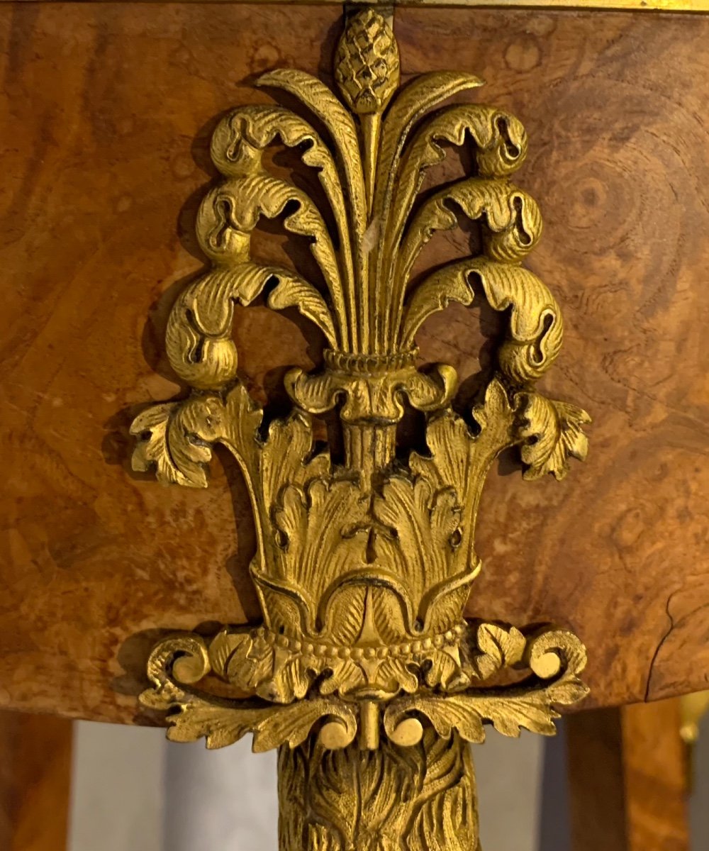 Sublime Sellette En Athénienne D’époque Restauration, France Vers 1820-photo-4