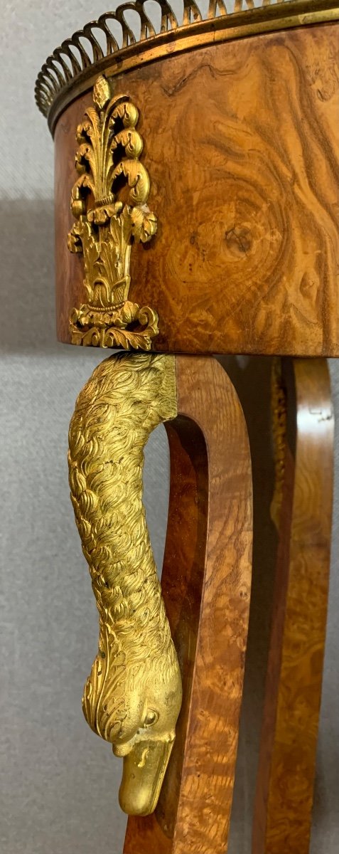 Sublime Sellette En Athénienne D’époque Restauration, France Vers 1820-photo-7