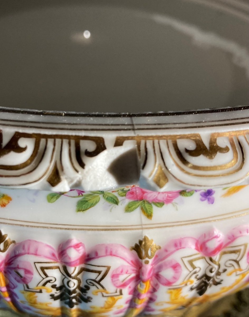 Manufacture De Sèvres 1852, Etruscan Type Hard Porcelain Cooler-photo-4