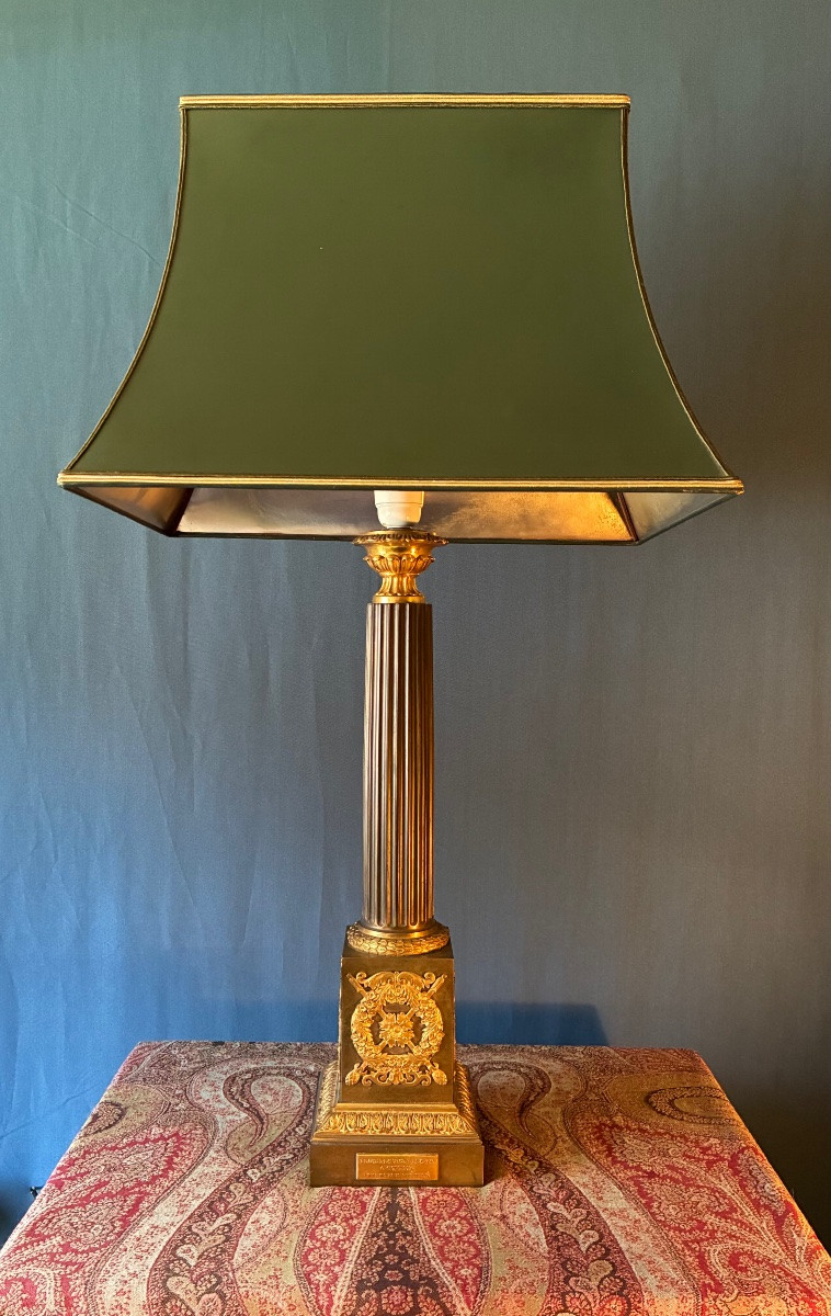 Gotten Desk Lamp Circa 1840. -photo-2