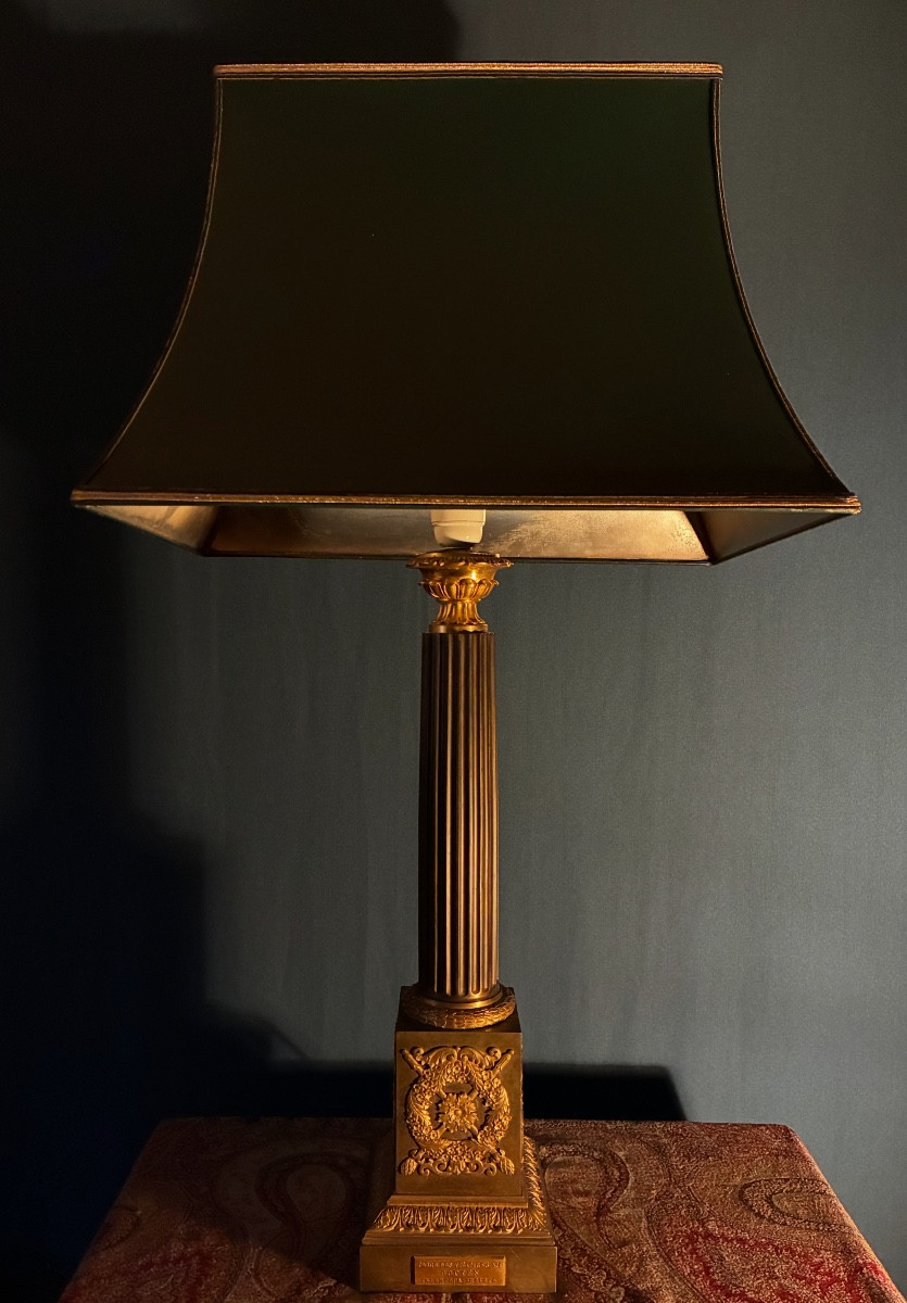 Gotten Desk Lamp Circa 1840. 