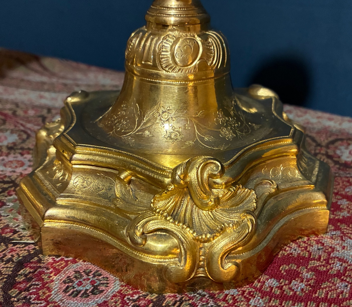 Pair Of Louis XV Style Candlesticks, France Circa 1880