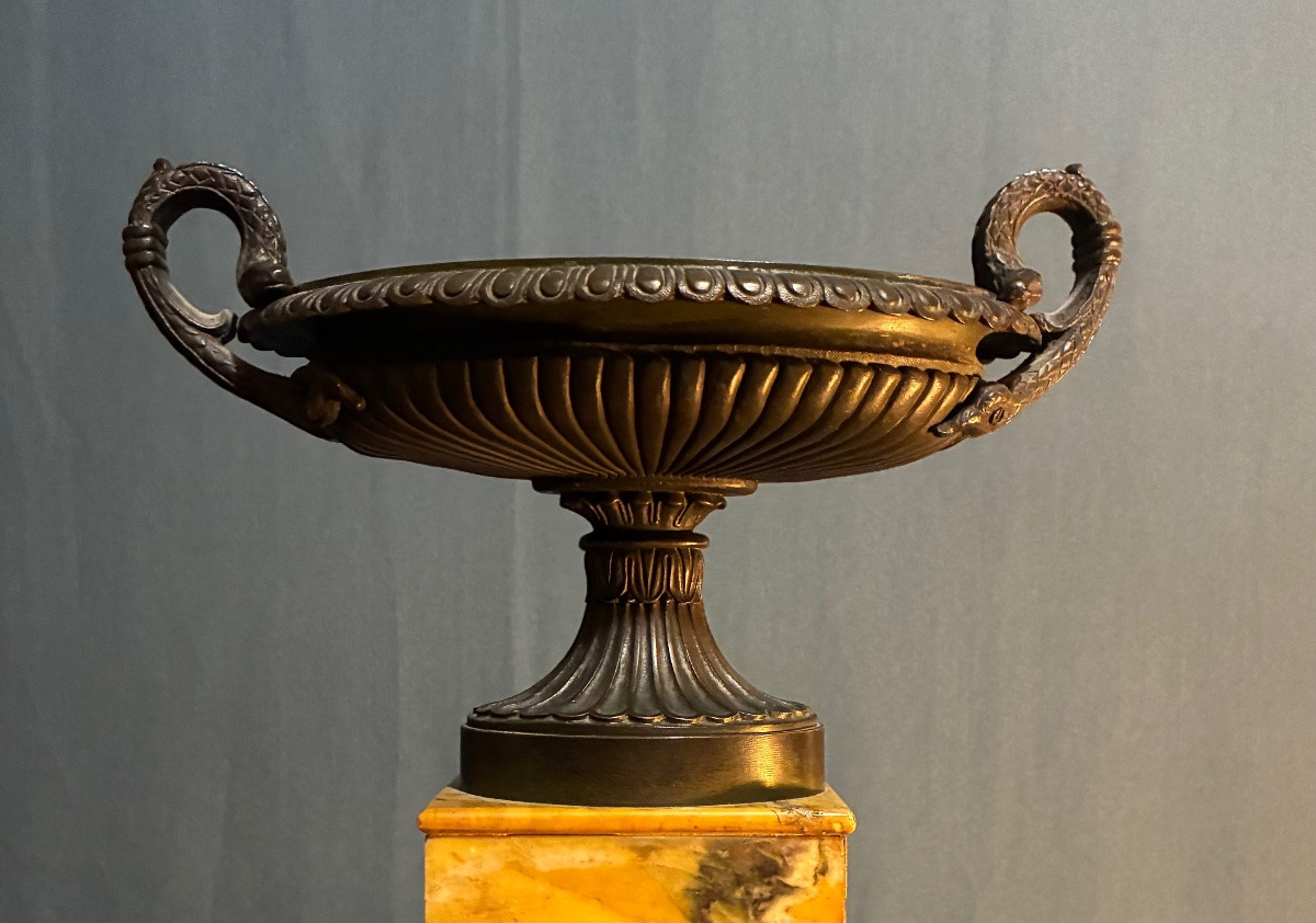 Pair Of Snake Tazzas, France Circa 1830-photo-2