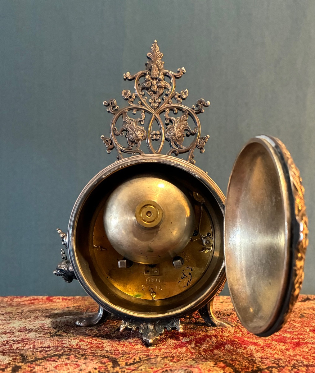 Ferdinand Barbedienne, pendule de style orientale, circa 1880-photo-3