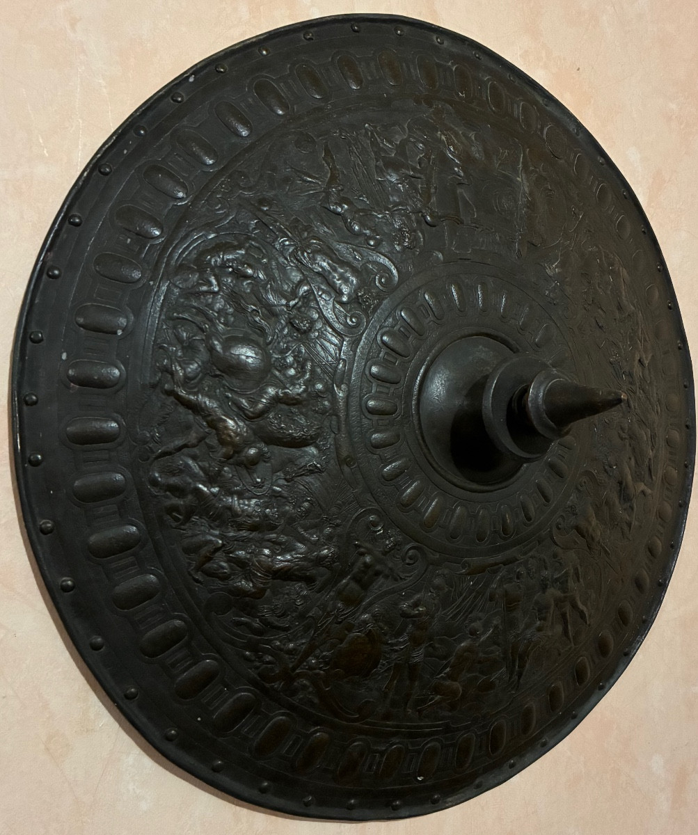 Elkington and co, fac-similé en galvanoplastie ,«the Italian Poets Shield», circa 1854.-photo-2