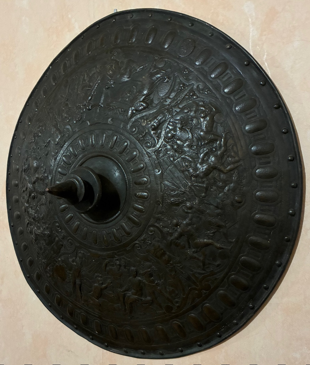 Elkington and co, fac-similé en galvanoplastie ,«the Italian Poets Shield», circa 1854.-photo-3