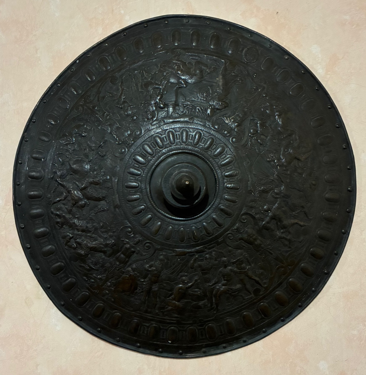 Elkington and co, fac-similé en galvanoplastie ,«the Italian Poets Shield», circa 1854.-photo-2