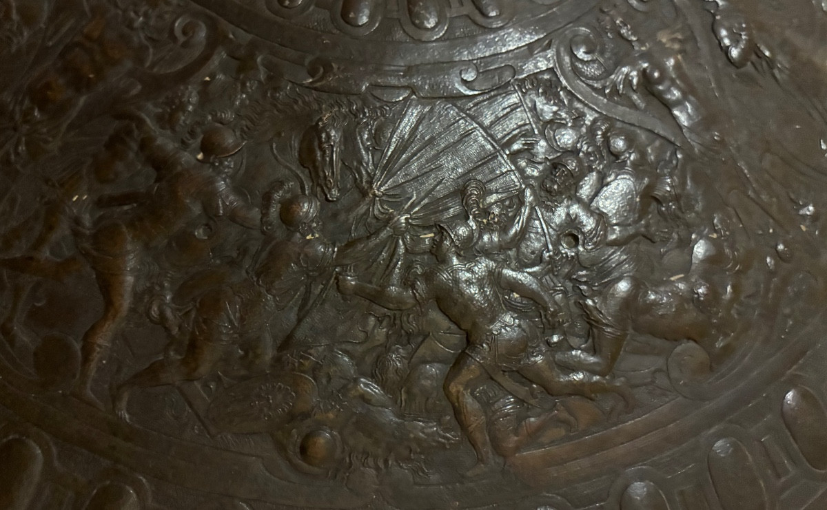 Elkington and co, fac-similé en galvanoplastie ,«the Italian Poets Shield», circa 1854.-photo-4