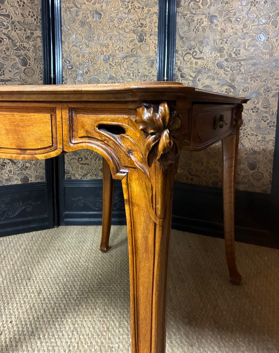Art Nouveau Writing Table, Nancy School, Circa 1900-photo-2