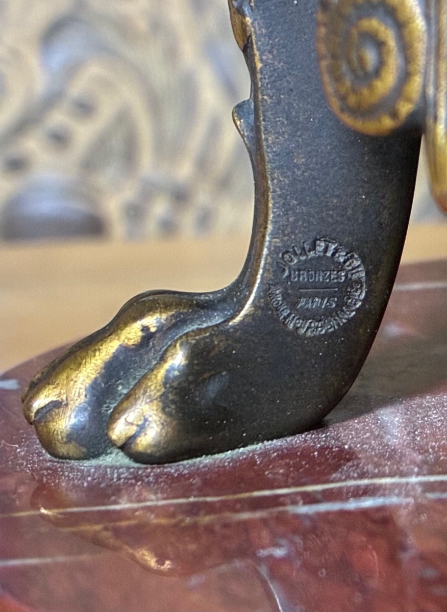 Pair Of Covered Vases In Neo-greek Style By F.levillain Circa 1890-photo-4