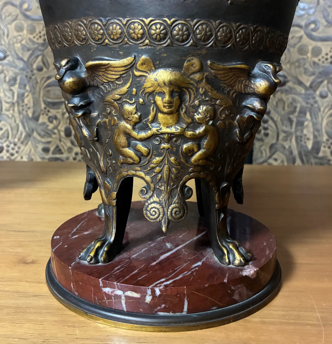 Pair Of Covered Vases In Neo-greek Style By F.levillain Circa 1890-photo-1