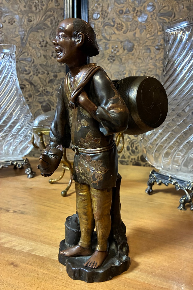 Meiji Period Bronze Okimono (1868-1912)-photo-2