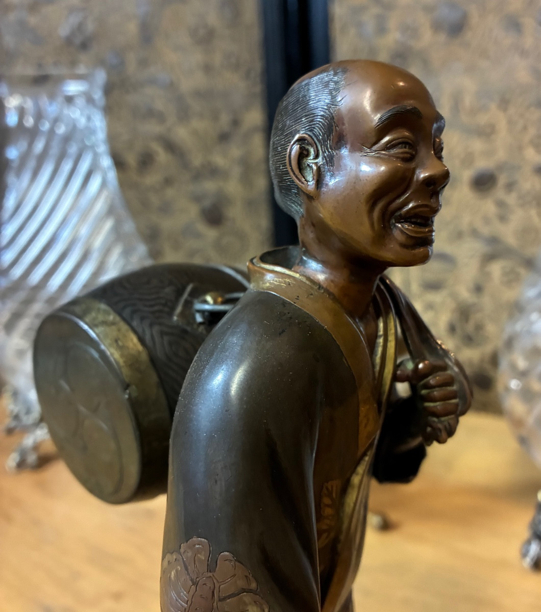 Meiji Period Bronze Okimono (1868-1912)-photo-4