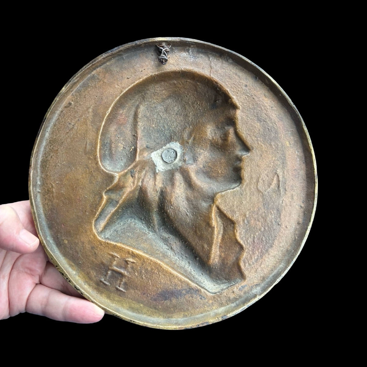 Médaillon en bronze : Marat "L’Ami du Peuple"  Adolphe Brisson, 1868-photo-2