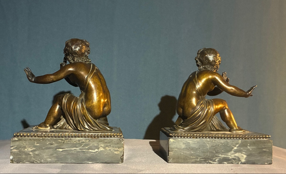 Paire de sujets formant presse papier, France vers 1820-photo-1