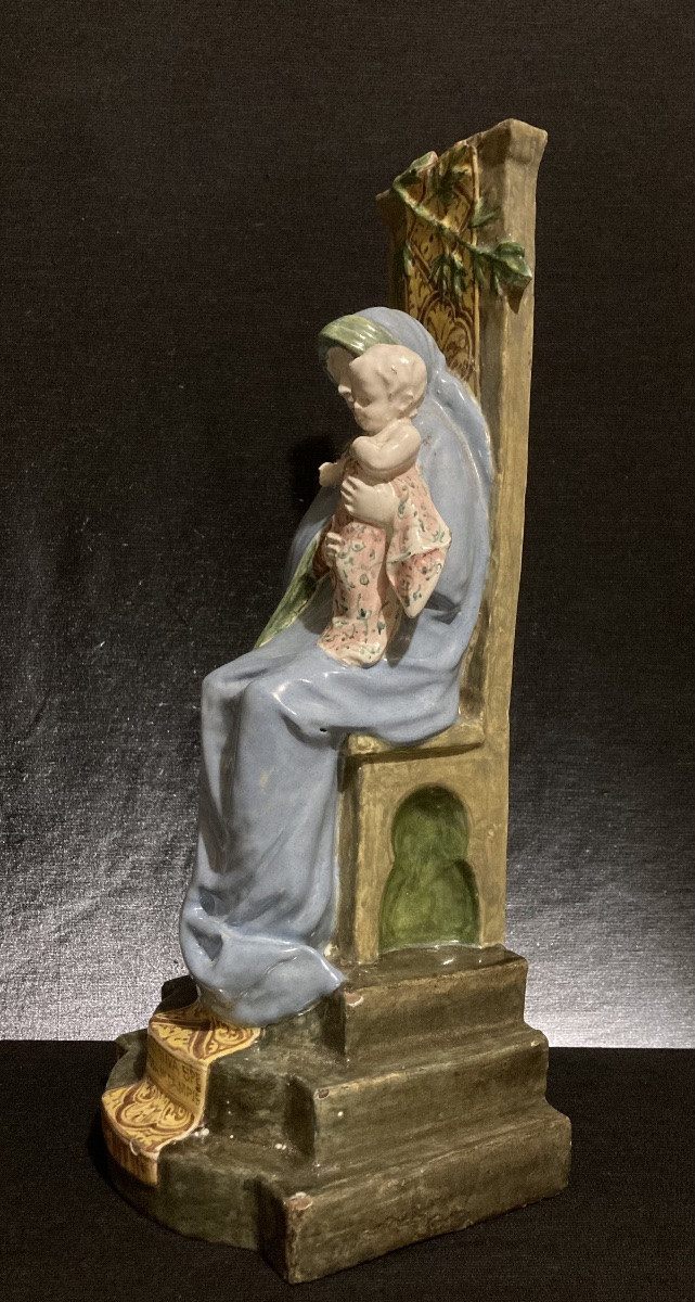 Bologna, Angelo Minghetti Factory - Madonna Of The Olive Trees, Circa 1896-photo-2