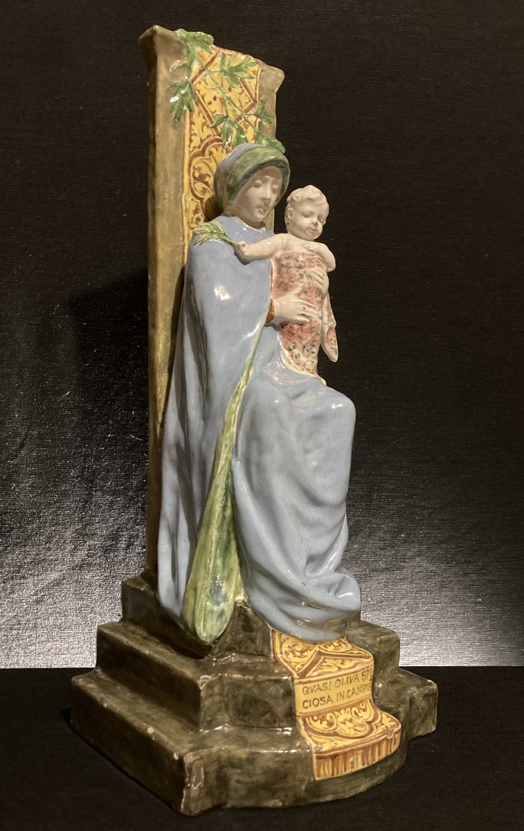 Bologna, Angelo Minghetti Factory - Madonna Of The Olive Trees, Circa 1896-photo-3