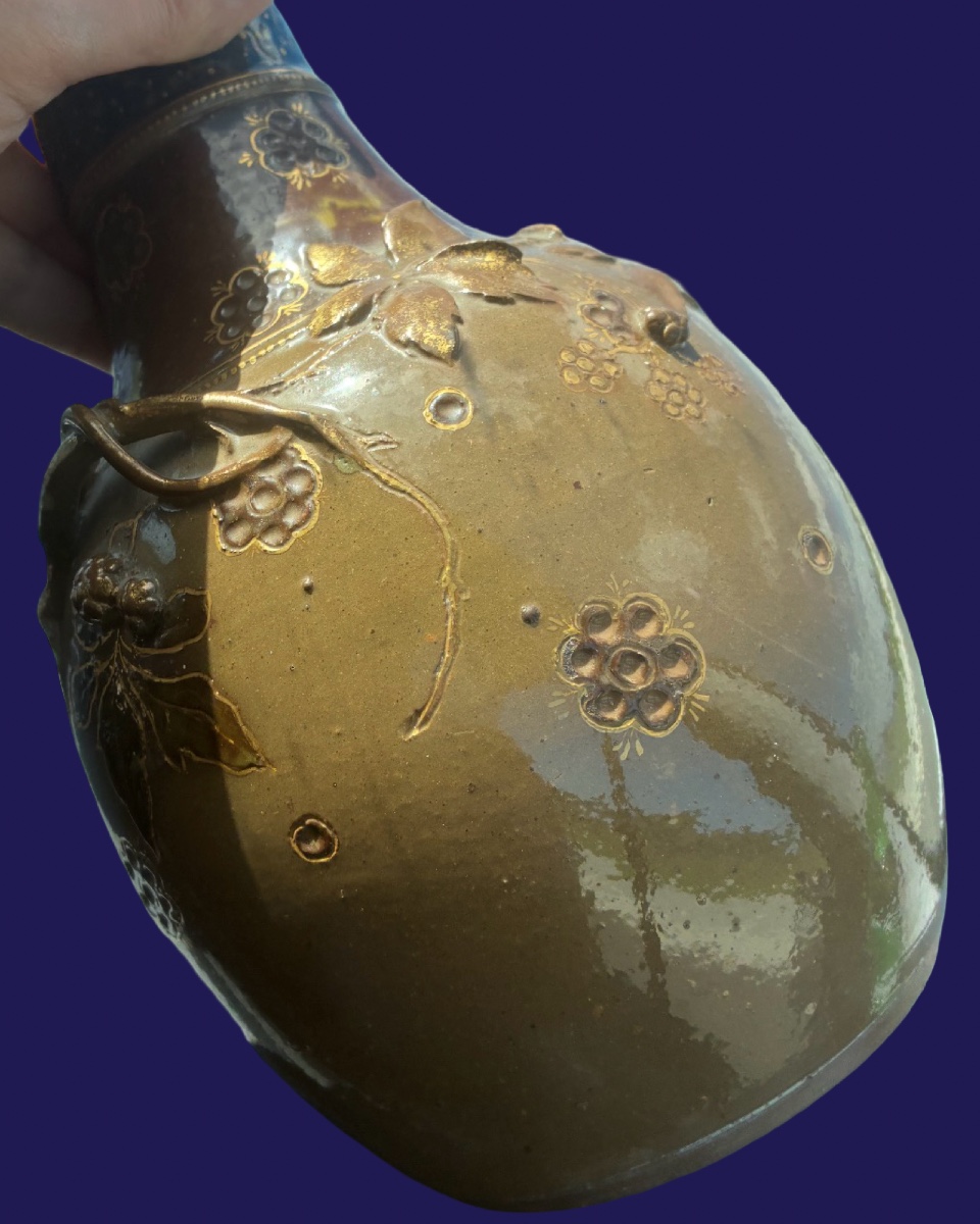 Lampe en grès d'Ernest Chaplet et Albert Damouse pour Haviland, Atelier rue Blomet, vers 1884-photo-1