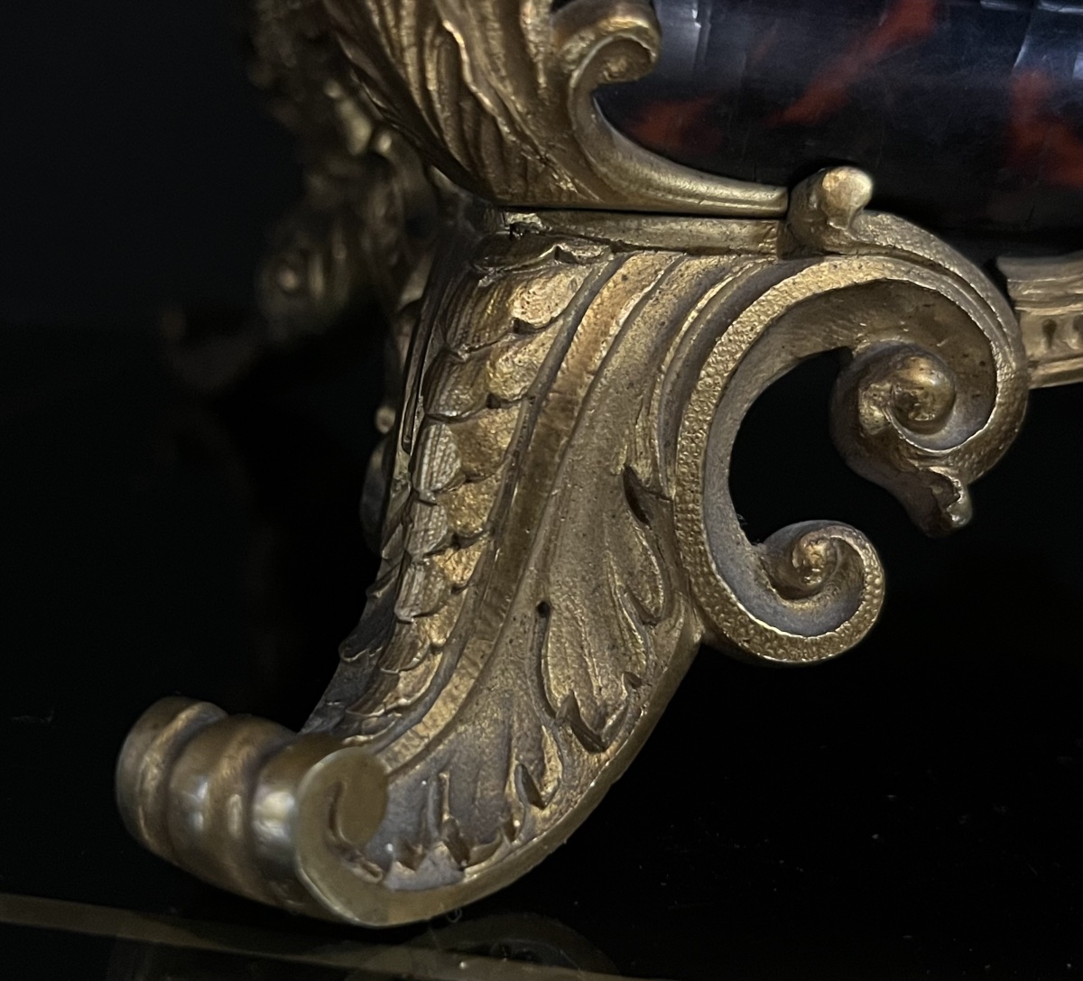 Large Rocaille Jewelry Box In Tortoiseshell And Gilded Bronzes, France Circa 1880.-photo-3