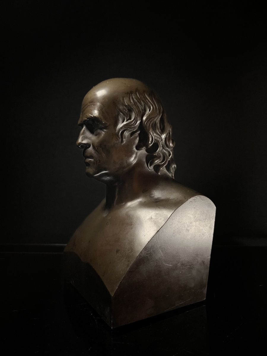 Buste présumé du Docteur Hahnemann en bronze par Adam-Salomon, circa 1850