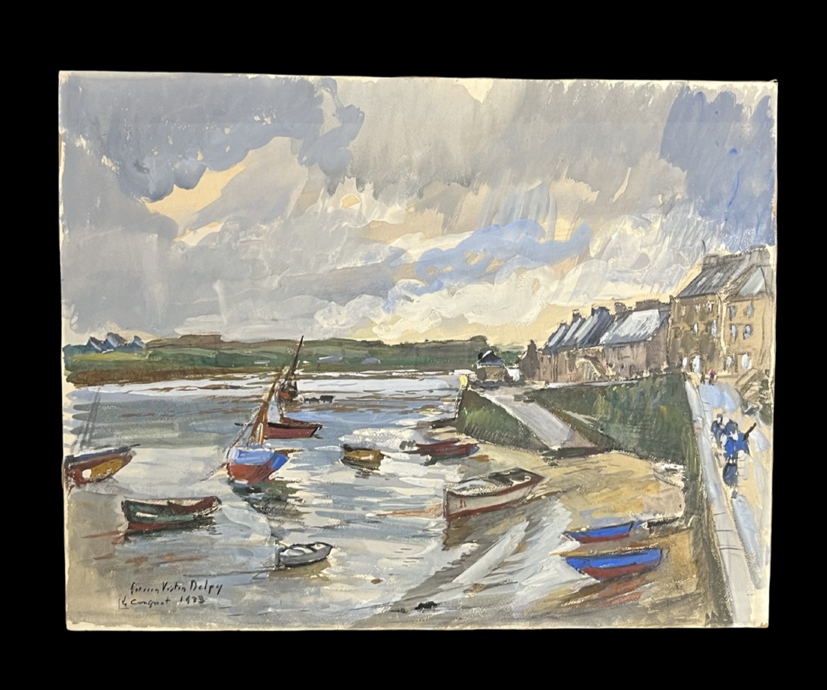 Lucien Victor Delpy (1898-1967) - Le Conquet, 1933 - Original Watercolor
