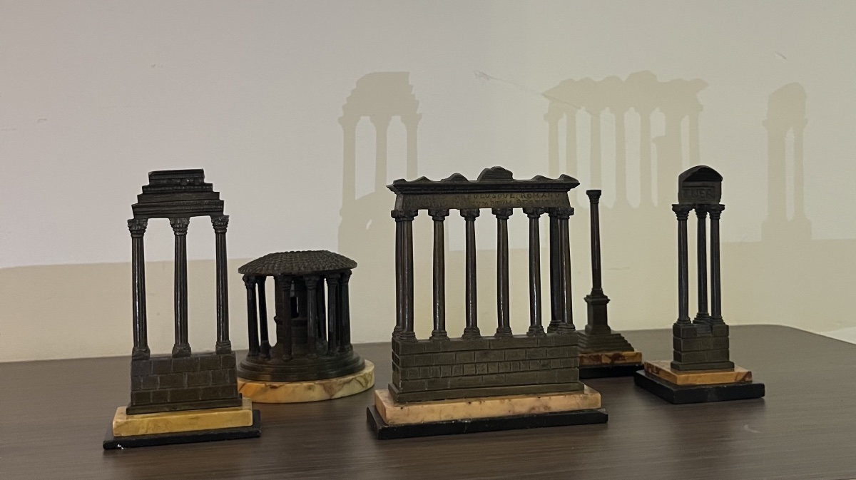 Souvenirs From The Grand Tour, Five Pieces, Rome, Circa 1870. 