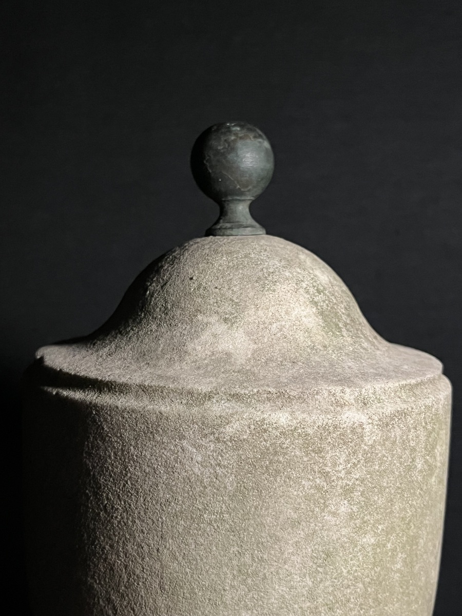 Rare pot à feu en marbre d’époque directoire, fin XVIIIÉ siècle -photo-2