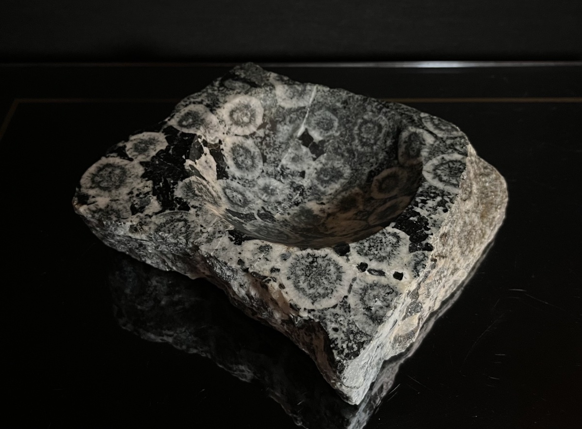 Vide poche en diorite de Santa Lucia, circa 1950-photo-2