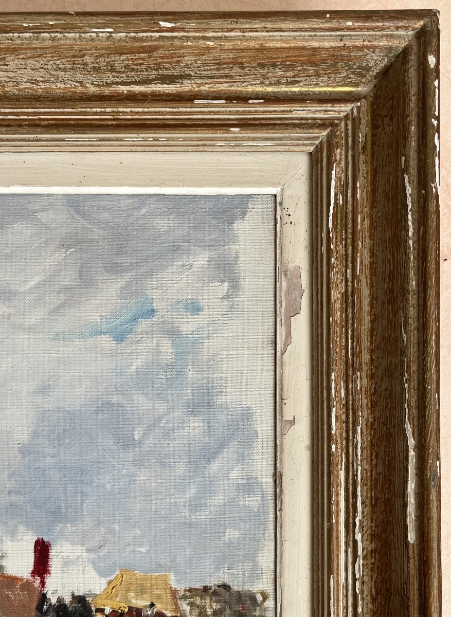 “pierre Plouhinec 1907–1984” *pardon Breton*, Oil On Canvas, Dated 1960-photo-3