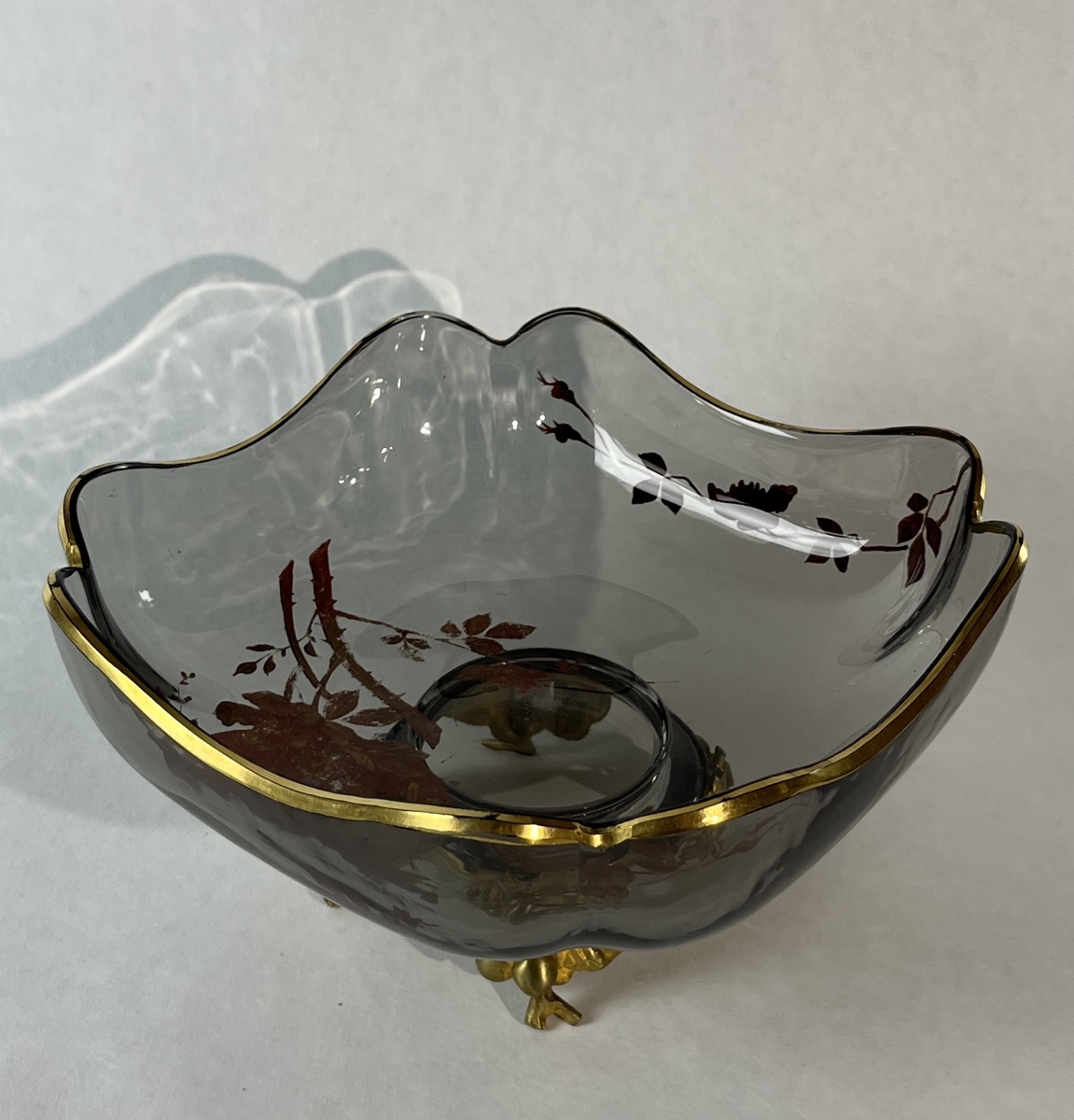 Coupe, centre de table en cristal de baccarat, circa 1880-photo-1